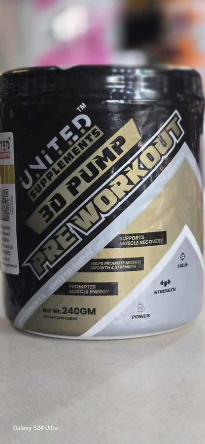 United Supplements ! 3D Pump Pre Workout