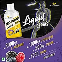 Healthfarm Nitric Oxide Supplement With Nitrosigine L Arginine &amp; L Citrulline | 33 servings | 450ml