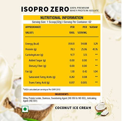 HEALTHFARM | Isopro Zero Whey | Isolate Protein | 2 kg