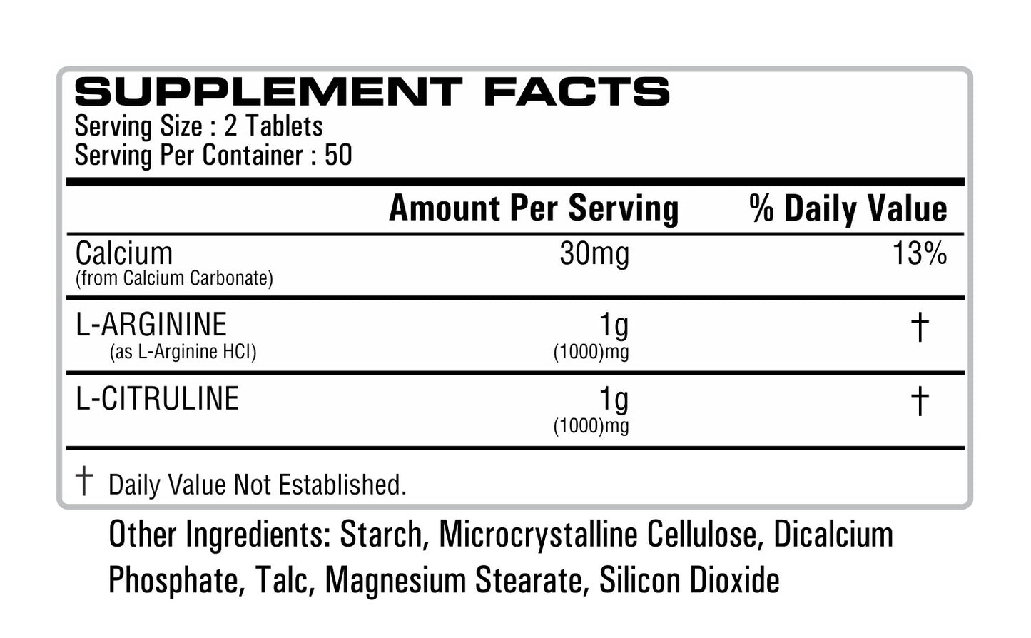 Universe Biotech L-Arginine Plus(With L-Citruline), 100 Tablets