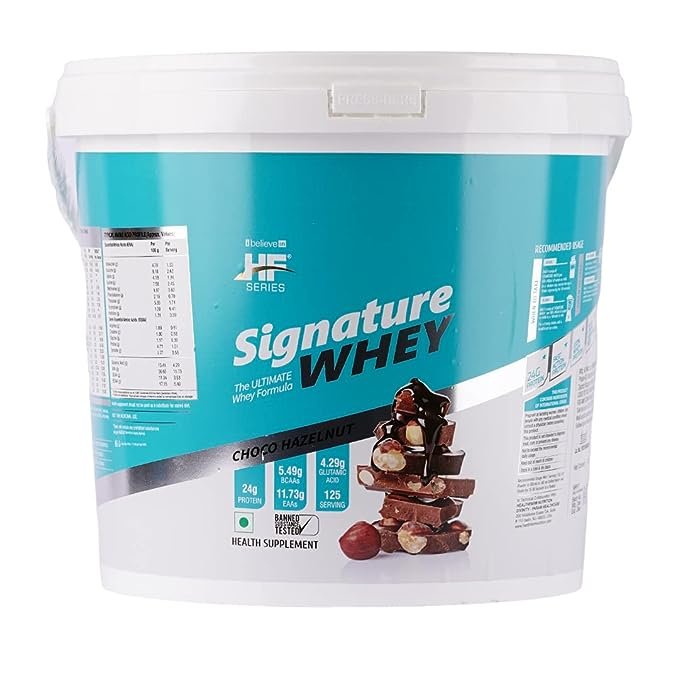 Healthfarm HF Series Signature Whey Protein Powder  | 125 SERVINGS | 4Kg