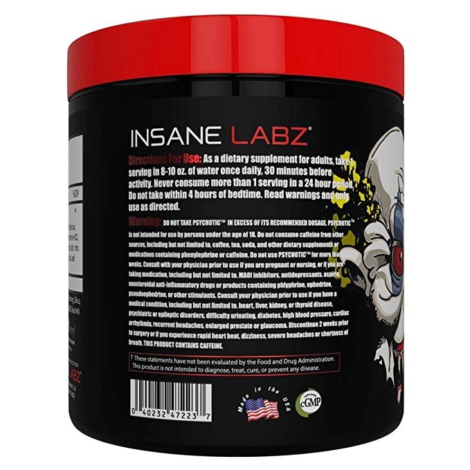 Insane Labz Psychotic – 35 Servings (220g) THE GOLD NUTRITION