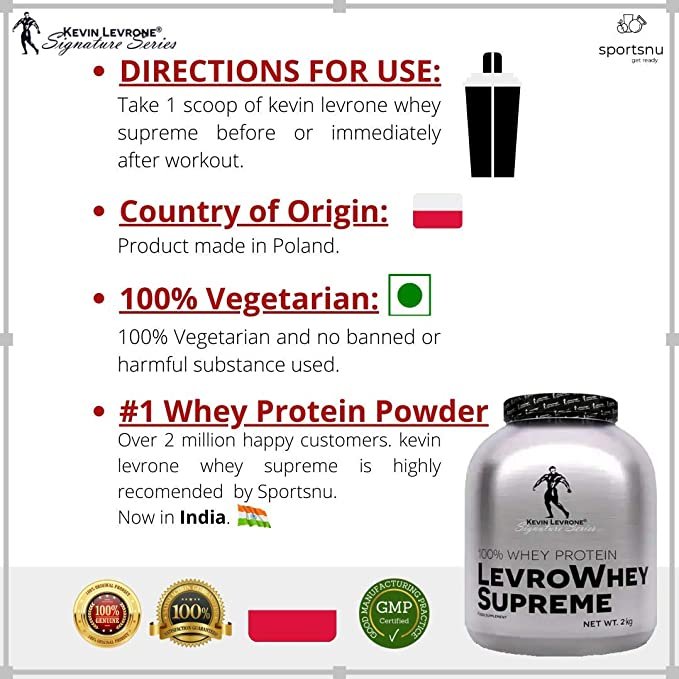 Kevin Levrone - Levro Whey Supreme  - 2 Kg, 66 Servings