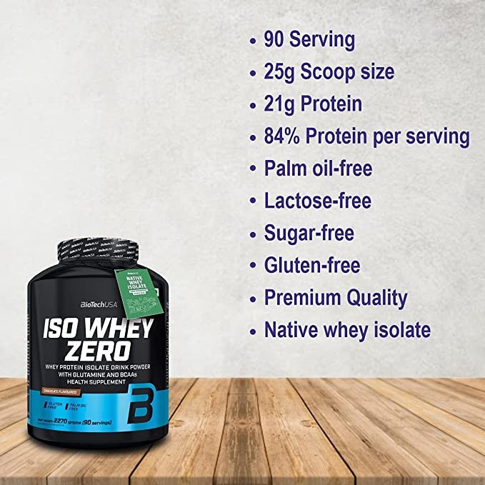 BioTechUSA Iso Whey Zero (Chocolate Flavor) Gymlineplus - 2270 Grams