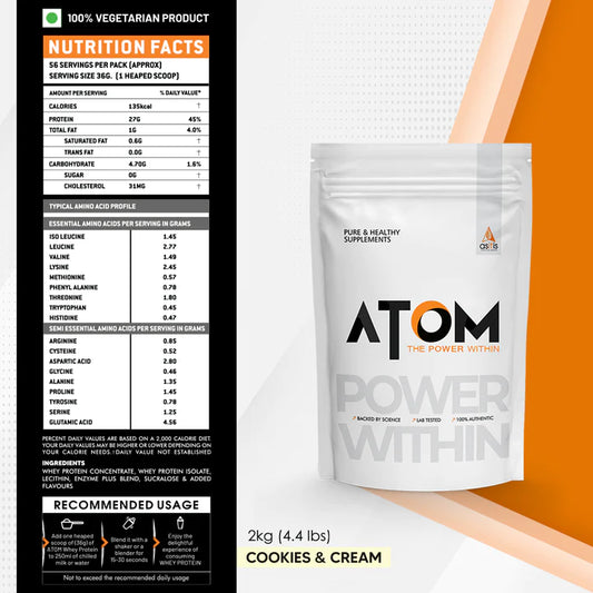 ATOM Whey Protein |  2kg