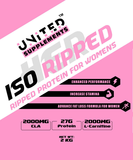 Iso Ripped Her ! Female fat loss Protein ! United Supplement ! The Gold Nutrition