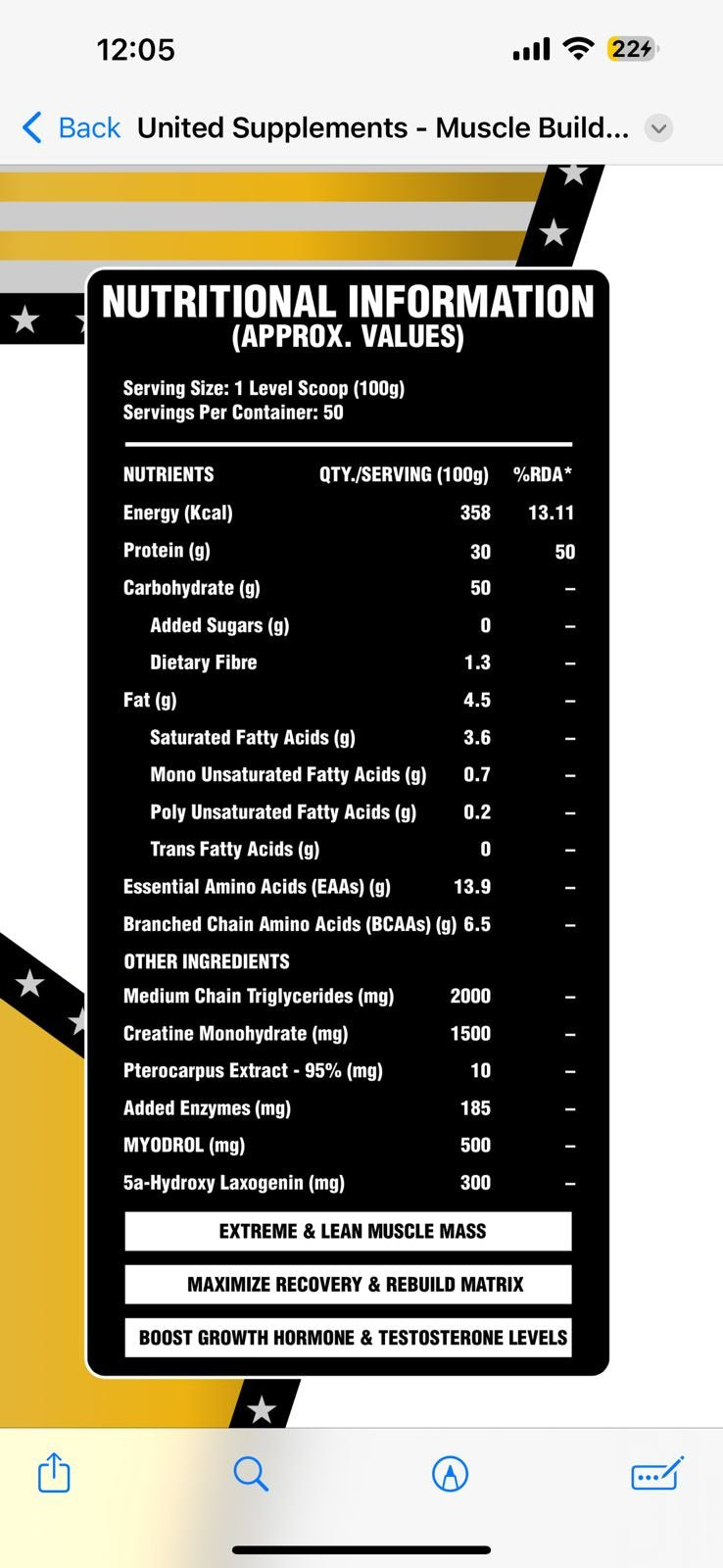 Muscle Builder |  5KG and Hulk Drol