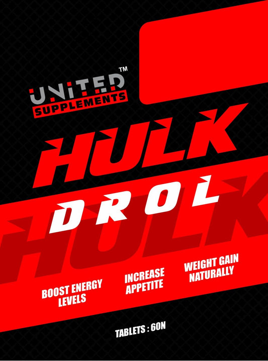 United Supplements ! Hulk Drol ! Natural Size Gain Capsule 60