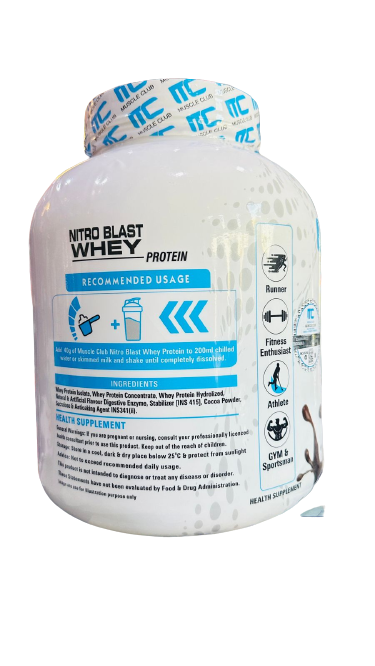 Muscle Club | Nitro blast Whey Protein | 2 kg | Delivery Free