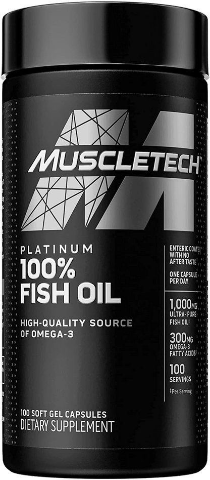 Muscletech Platinum Omega Fish OIl , 100 Softgels Without MRP