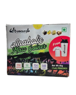 MuscleUp Anabolic Mass Gainer 4 in 1 (4kg) with Free Tshirt & Shaker