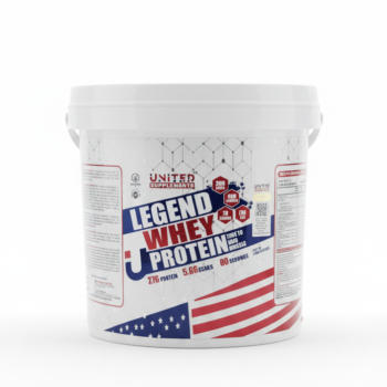 United Supplements Legend Whey Protein 80 Servings Pouch with free Tshirt & Shaker