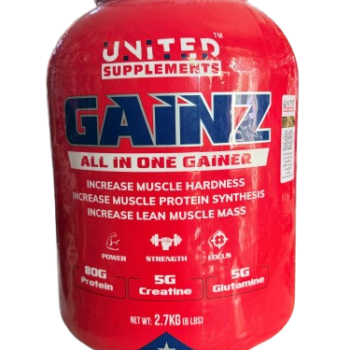 United Supplements Gainz Lean Muscle Gainer 2.7kg Free Delivery