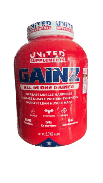 United Supplements Gainz Lean Muscle Gainer 2.7kg Free Delivery