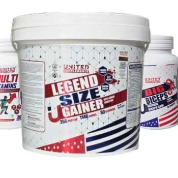 Legend Size Gainer + Big Biceps Capsule + US Multi Combo