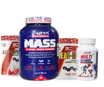 US Mass 2.7kg + MC Creatine 100g + MC Pre 50g + US Multi Combo