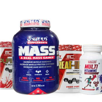 US Mass 2.7kg + MC Creatine 100g + MC Pre 50g + US Multi Combo