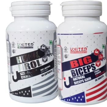 Hulk Drol + Big Biceps Naturally Size Gain Combo