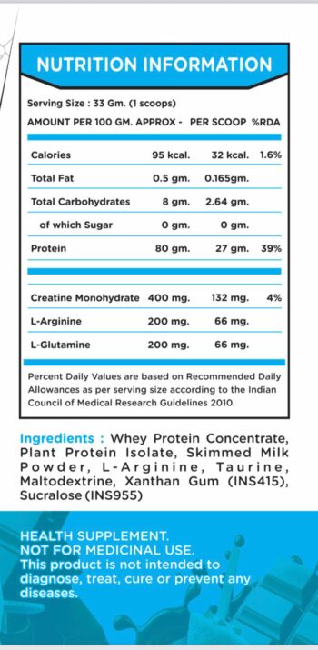 Alpha Iso Whey Protein 4kg 121 Servings | The Gold Nutrition - Image 2