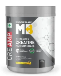 MuscleBlaze Micronised Creatine Monohydrate CreAMP Powder 250g, flavoured