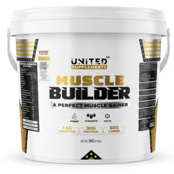 United Supplements Muscle Builder 5kg with free Tshirt & Shaker