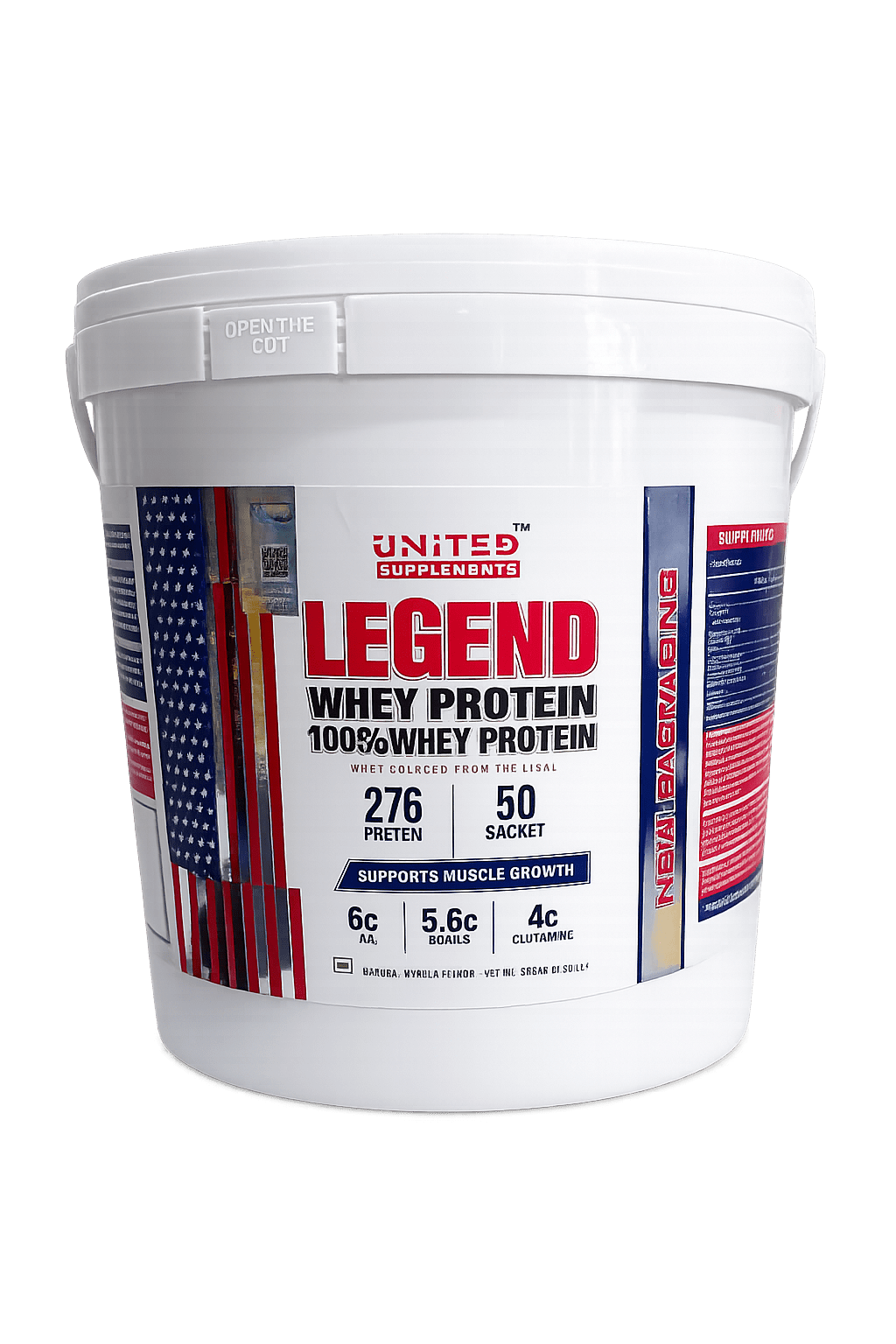 United Supplements Legend Whey Protein 50 Servings Pouch with free Shaker