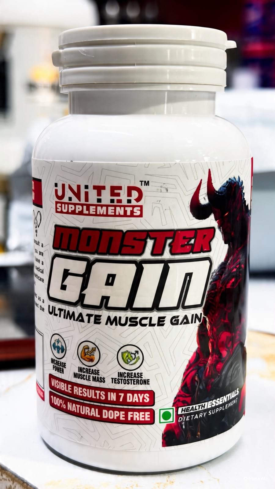 United Supplements | Monster Gain | Ultimate Muscle Gain Naturaly
